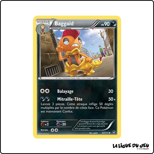 Peu commune - Pokemon - Poings Furieux - Baggaïd 67/111