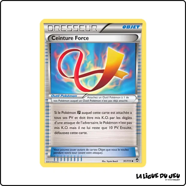 Peu commune - Pokemon - Poings Furieux - Ceinture Force 91/111