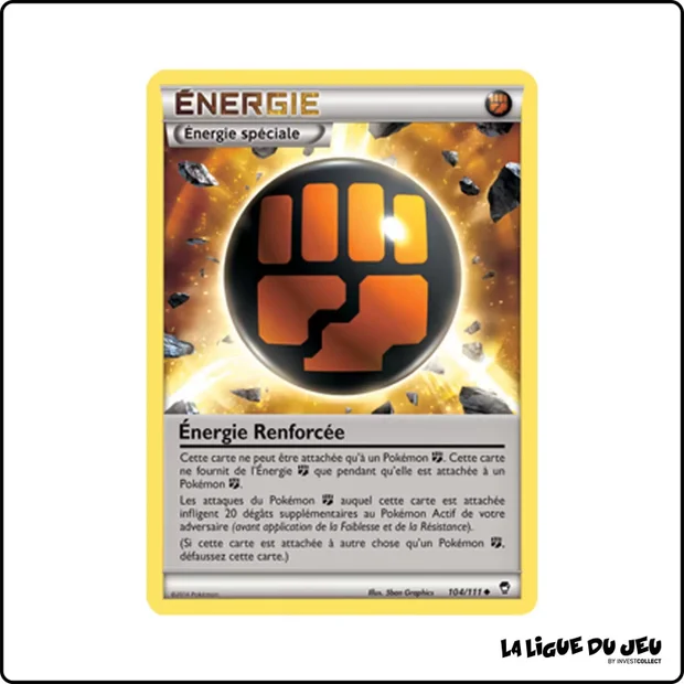 Peu commune - Pokemon - Poings Furieux - Énergie Renforcée 104/111