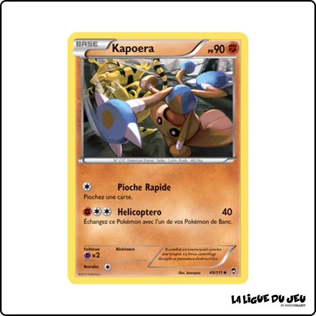 Peu commune - Pokemon - Poings Furieux - Kapoera 49/111