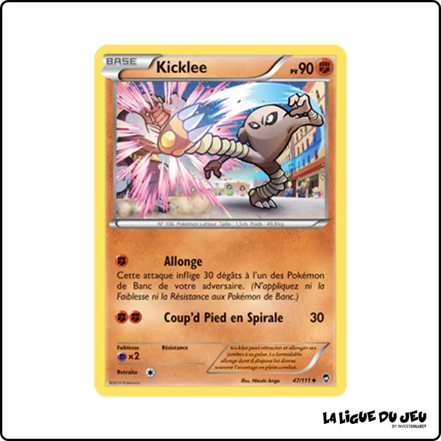 Peu commune - Pokemon - Poings Furieux - Kicklee 47/111