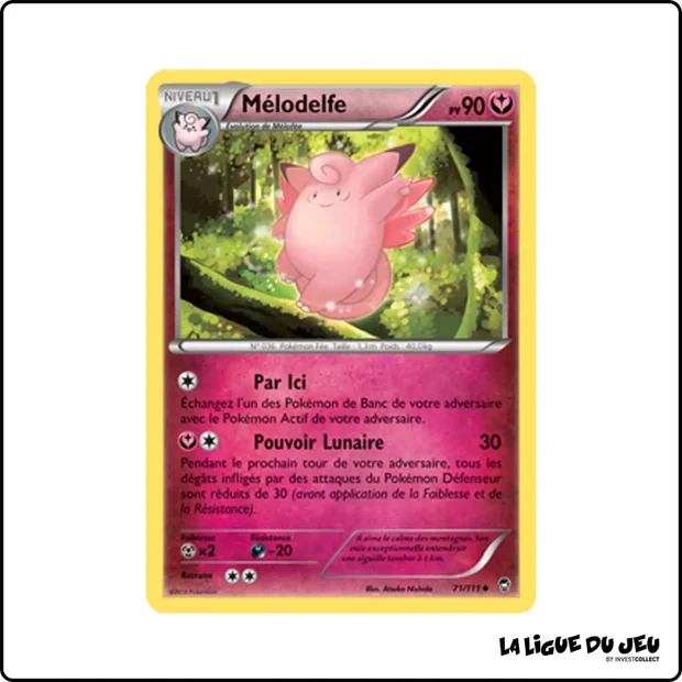 Peu commune - Pokemon - Poings Furieux - Mélodelfe 71/111