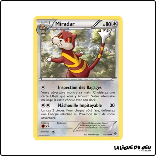 Peu commune - Pokemon - Poings Furieux - Miradar 85/111