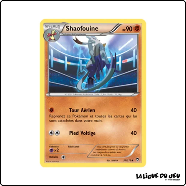 Peu commune - Pokemon - Poings Furieux - Shaofouine 57/111