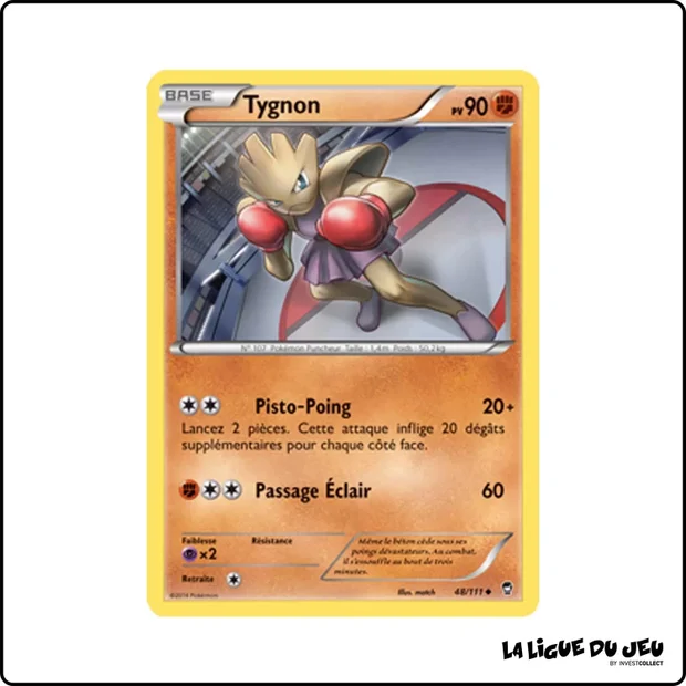 Peu commune - Pokemon - Poings Furieux - Tygnon 48/111