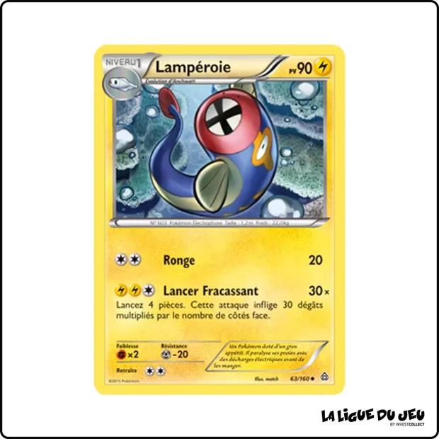 Peu commune - Pokemon - Primo Choc - Lampéroie 63/160
