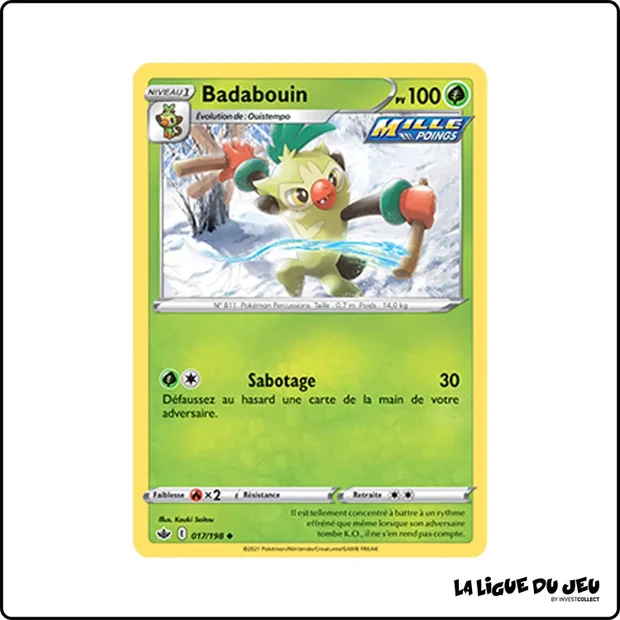 Peu commune - Pokemon - Règne de Glace - Badabouin 17/198