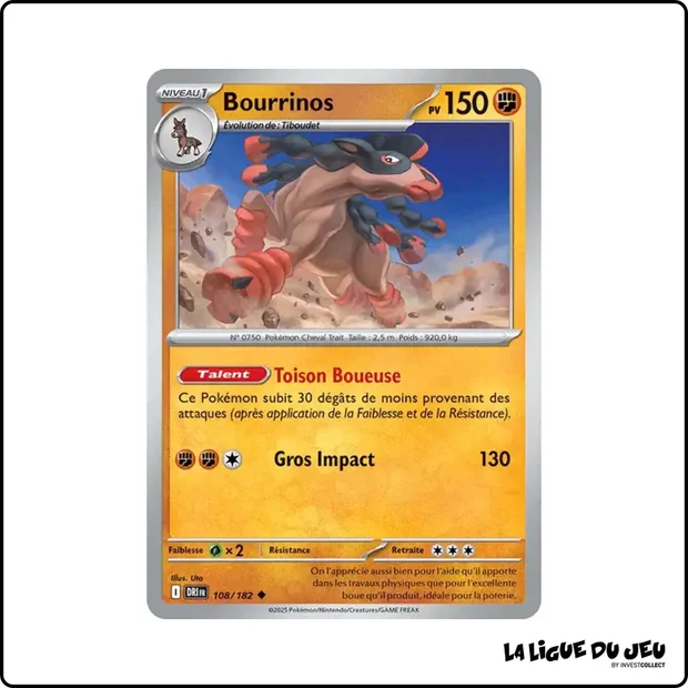 Peu commune - Pokemon - Rivalités Destinées - Bourrinos 108/182