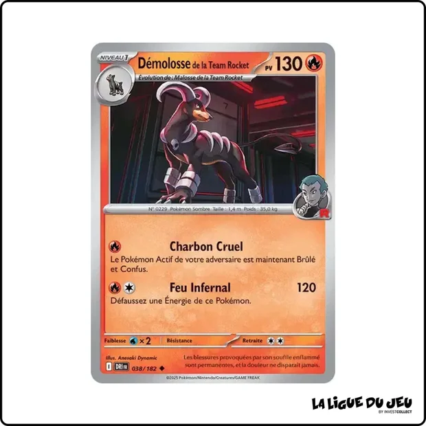 Peu commune - Pokemon - Rivalités Destinées - Démolosse de la Team Rocket 38/182