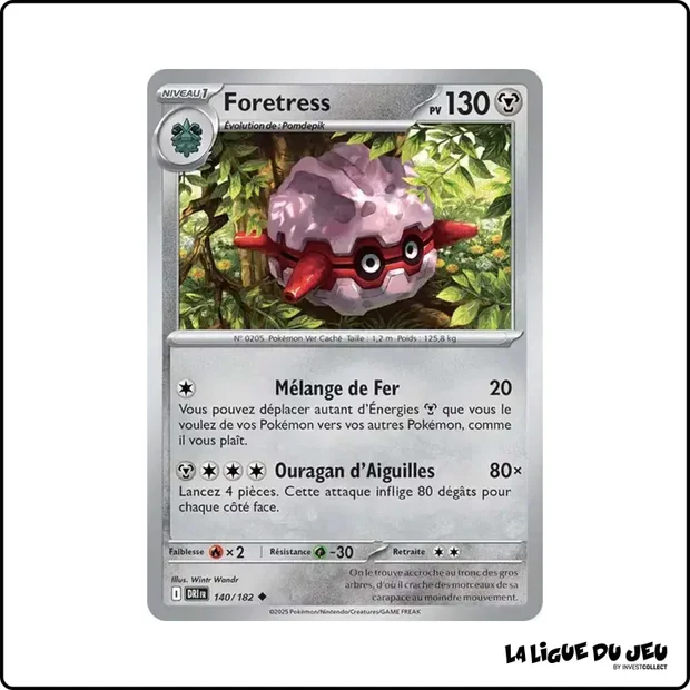 Peu commune - Pokemon - Rivalités Destinées - Foretress 140/182