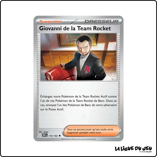 Peu commune - Pokemon - Rivalités Destinées - Giovanni de la Team Rocket 174/182