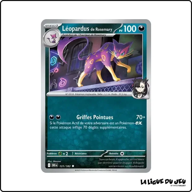 Peu commune - Pokemon - Rivalités Destinées - Léopardus de Rosemary 131/182
