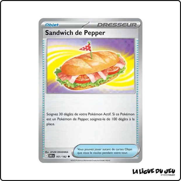 Peu commune - Pokemon - Rivalités Destinées - Sandwich de Pepper 161/182