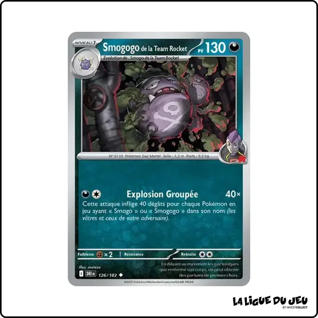 Peu commune - Pokemon - Rivalités Destinées - Smogogo de la Team Rocket 126/182