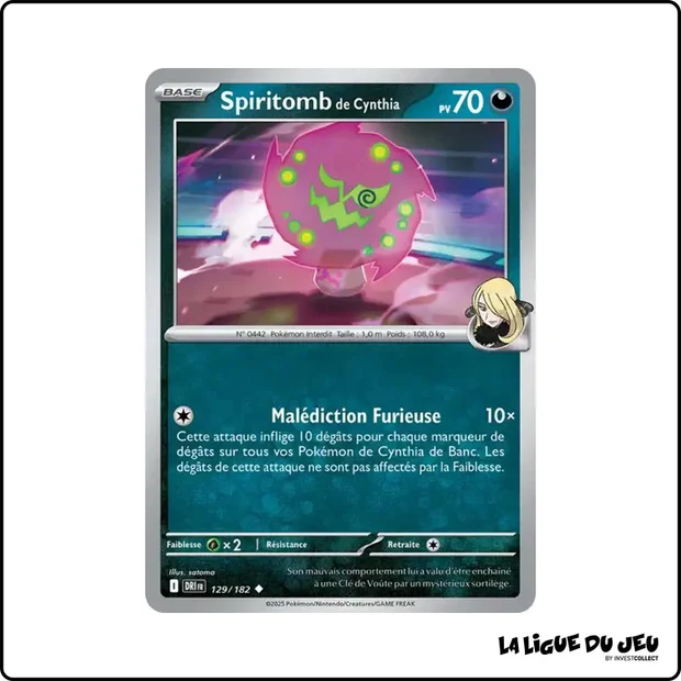 Peu commune - Pokemon - Rivalités Destinées - Spiritomb de Cynthia 129/182