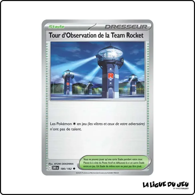 Peu commune - Pokemon - Rivalités Destinées - Tour d'Observation de la Team Rocket 180/182