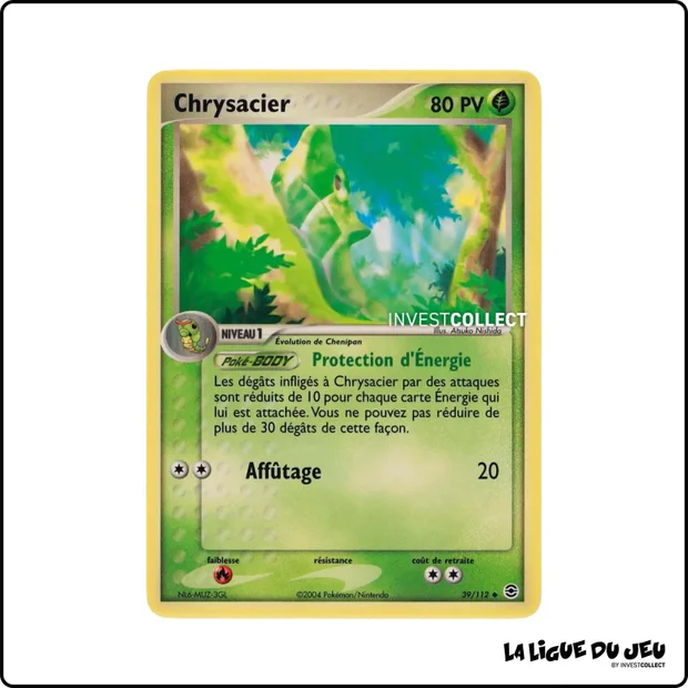 Peu commune - Pokemon - Rouge Feu Vert Feuille - Chrysacier 39/112