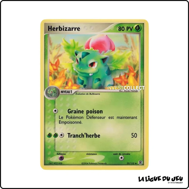 Peu commune - Pokemon - Rouge Feu Vert Feuille - Herbizarre 35/112