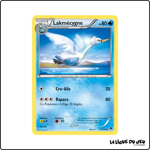 Peu commune - Pokemon - Rupture Turbo - Lakmécygne 37/122