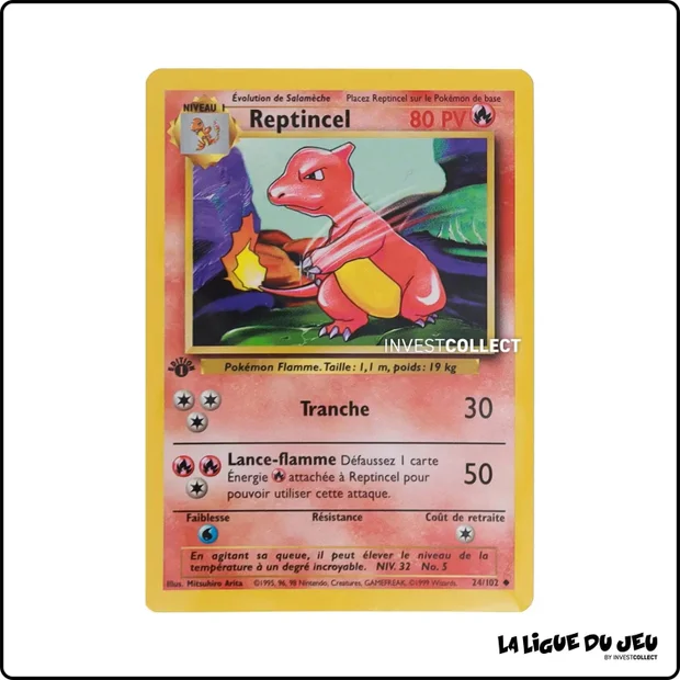 Peu Commune - Pokemon - Set de Base - Reptincel 24/102