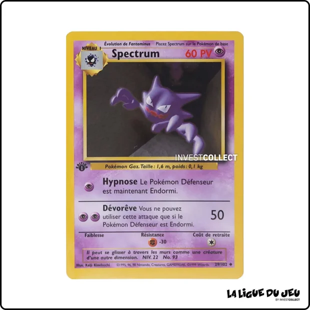 Peu Commune - Pokemon - Set de Base - Spectrum 29/102