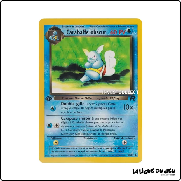 Peu commune - Pokemon - Team Rocket - Carabaffe obscur 46/82
