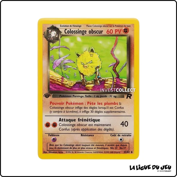 Peu commune - Pokemon - Team Rocket - Colossinge obscur 43/82