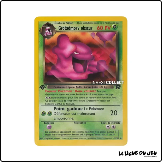 Peu commune - Pokemon - Team Rocket - Grotadmorv obscur 41/82