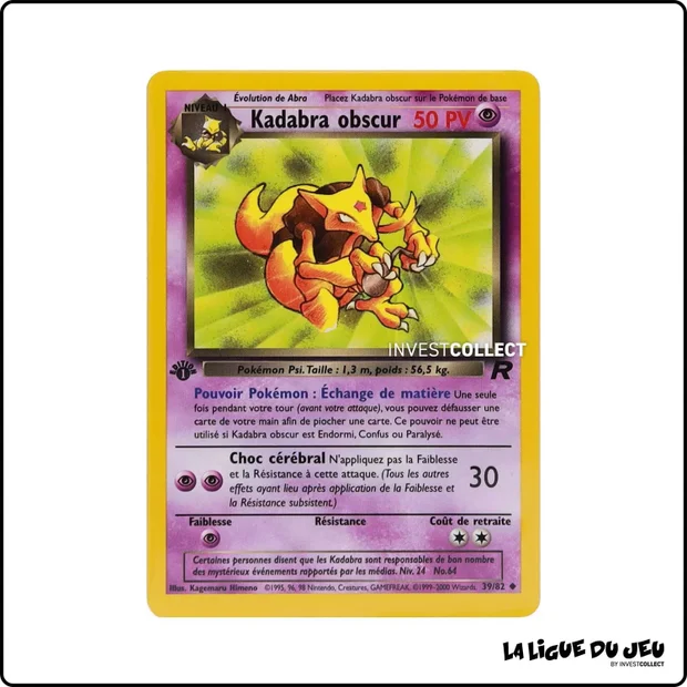 Peu commune - Pokemon - Team Rocket - Kadabra obscur 39/82