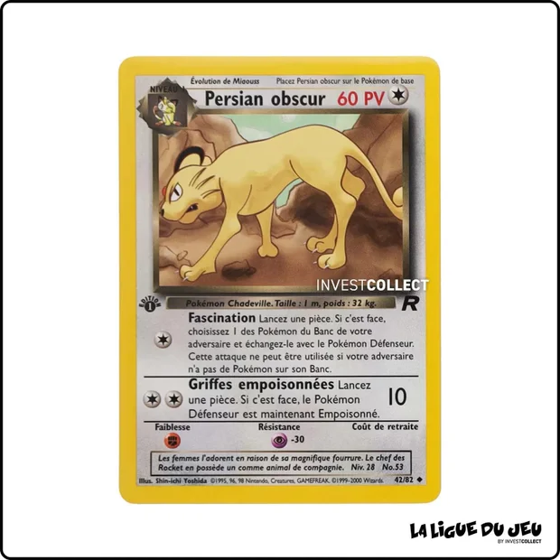 Peu commune - Pokemon - Team Rocket - Persian obscur 42/82