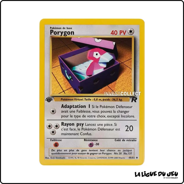 Peu commune - Pokemon - Team Rocket - Porygon 48/82