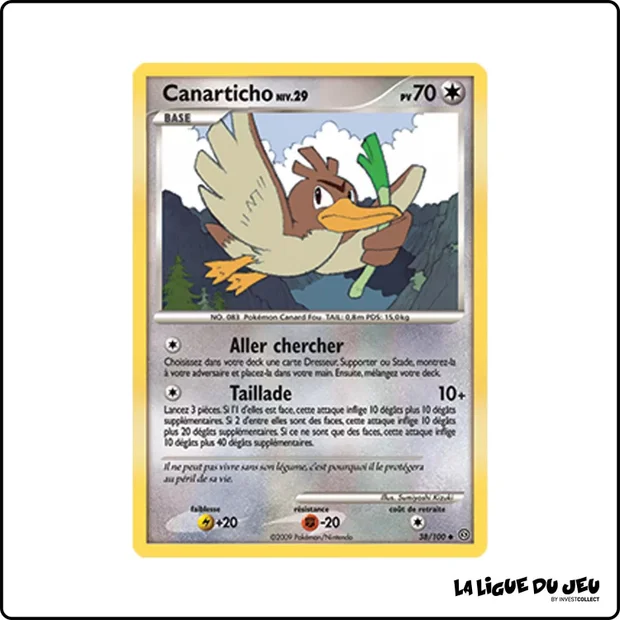 Peu commune - Pokemon - Tempête - Canarticho 38/100