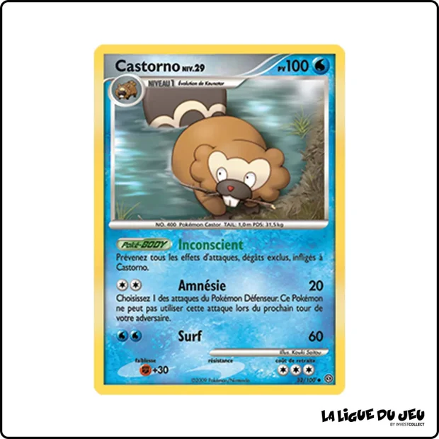 Peu commune - Pokemon - Tempête - Castorno 32/100