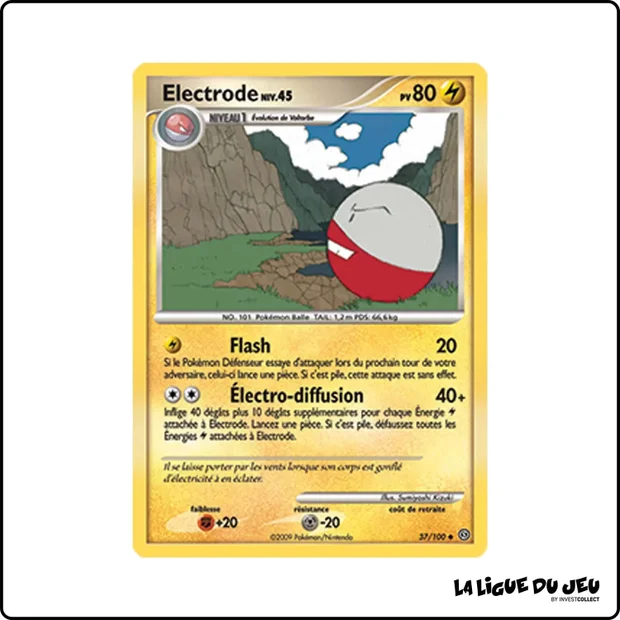 Peu commune - Pokemon - Tempête - Electrode 37/100