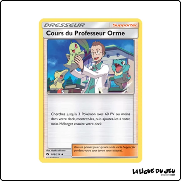 Peu commune - Pokemon - Tonnerre Perdu - Cours du Professeur Orme 188/214