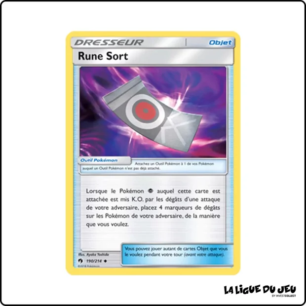 Peu commune - Pokemon - Tonnerre Perdu - Rune Sort 190/214