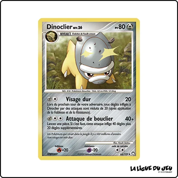 Peu commune - Pokemon - Trésors Mystérieux - Dinoclier 63/123