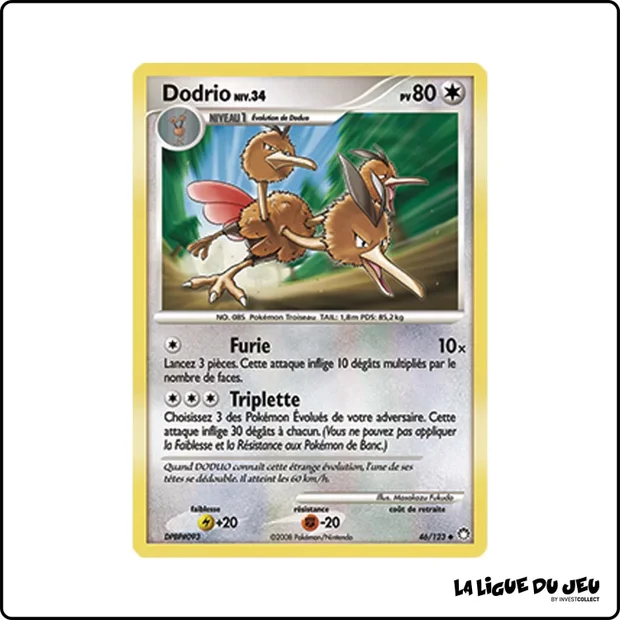 Peu commune - Pokemon - Trésors Mystérieux - Dodrio 46/123
