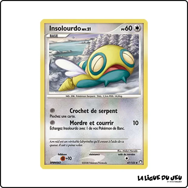 Peu commune - Pokemon - Trésors Mystérieux - Insolourdo 47/123