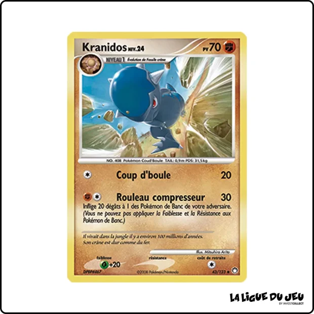 Peu commune - Pokemon - Trésors Mystérieux - Kranidos 43/123