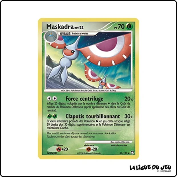 Peu commune - Pokemon - Trésors Mystérieux - Maskadra 55/123