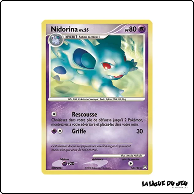 Peu commune - Pokemon - Trésors Mystérieux - Nidorina 56/123