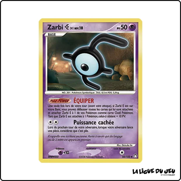 Peu commune - Pokemon - Trésors Mystérieux - Zarbi E 65/123