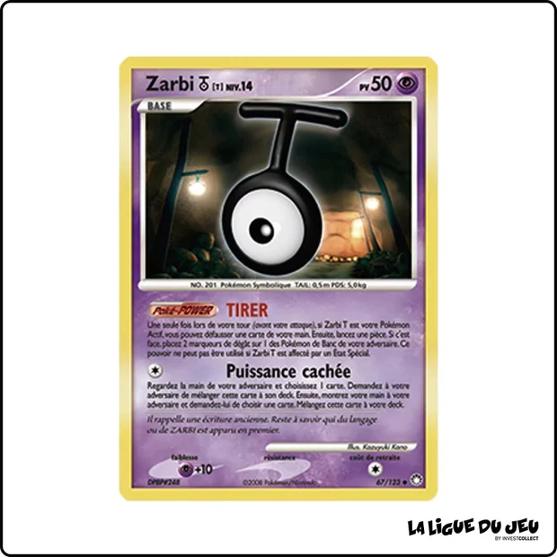 Peu commune - Pokemon - Trésors Mystérieux - Zarbi T 67/123