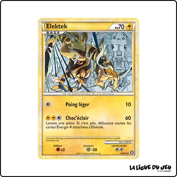 Peu commune - Pokemon - Trîomphe - Elektek 33/102
