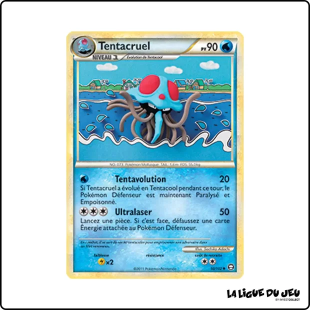Peu commune - Pokemon - Trîomphe - Tentacruel 50/102