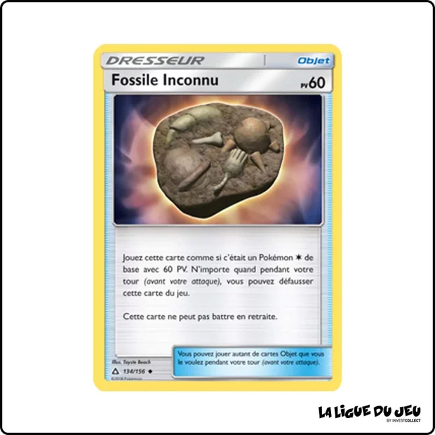 Peu commune - Pokemon - Ultra-Prisme - Fossile Inconnu 134/156