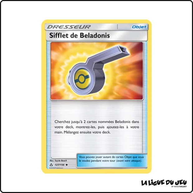Peu commune - Pokemon - Ultra-Prisme - Sifflet de Beladonis 127/156