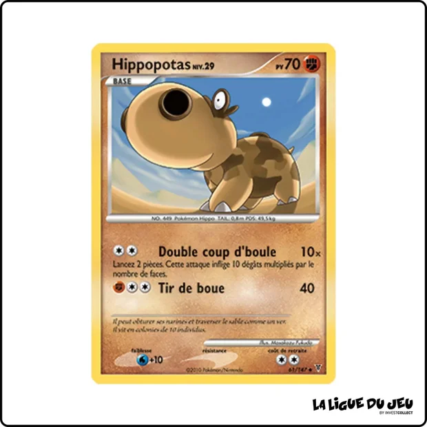 Peu commune - Pokemon - Vainqueurs Suprêmes - Hippopotas 61/147