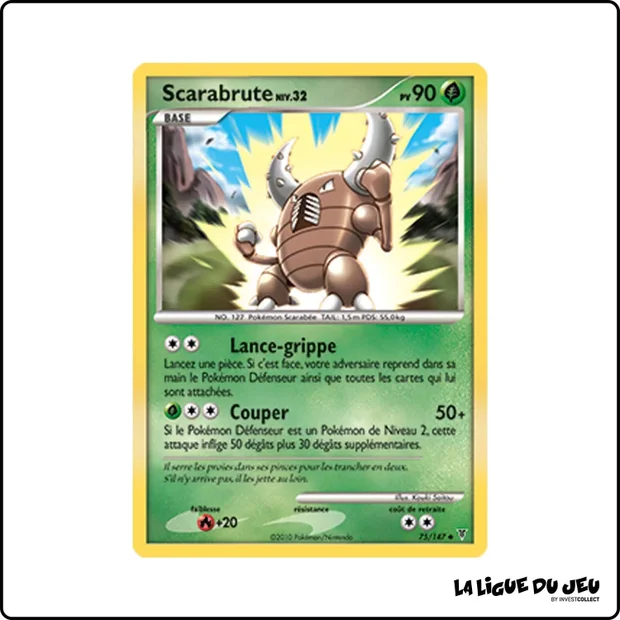 Peu commune - Pokemon - Vainqueurs Suprêmes - Scarabrute 75/147